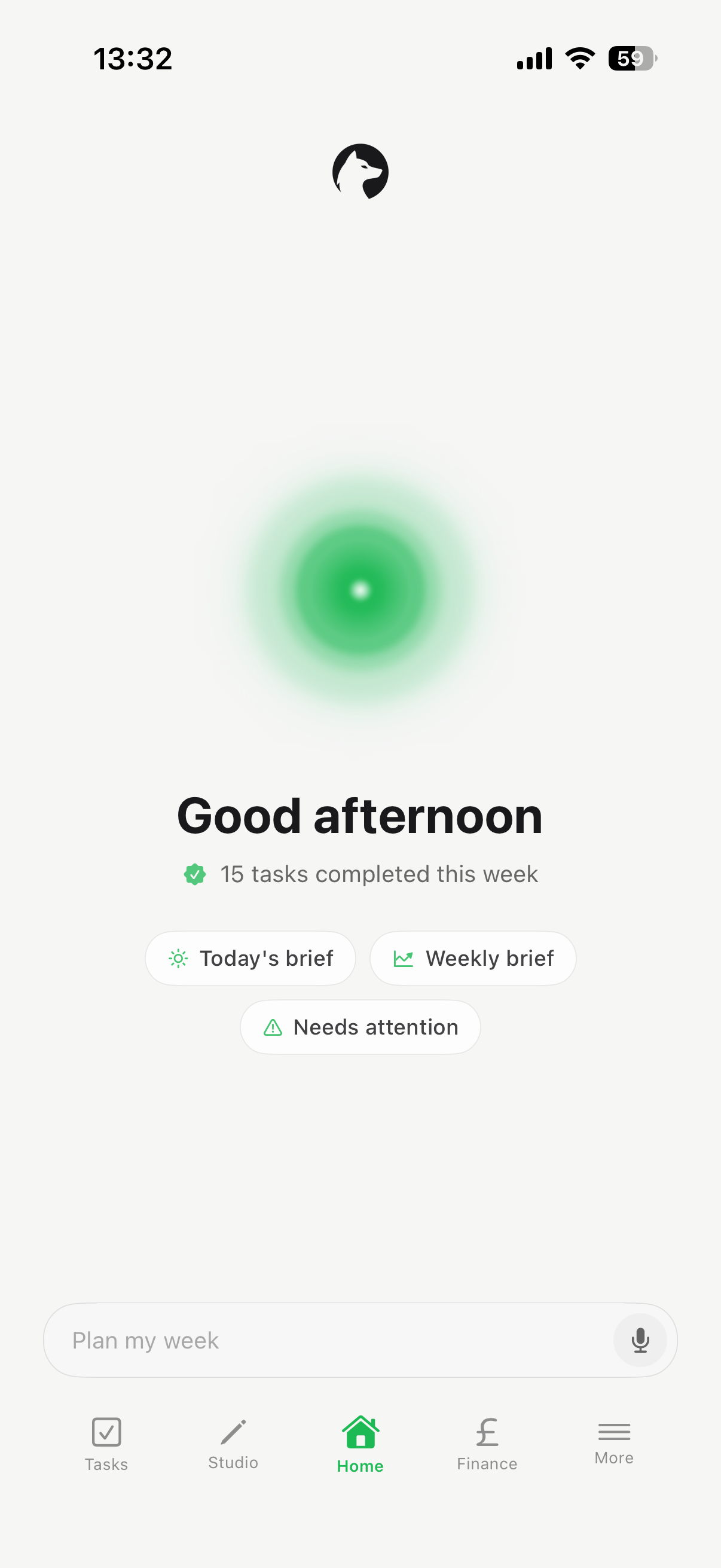 FreelanceOS on iPhone