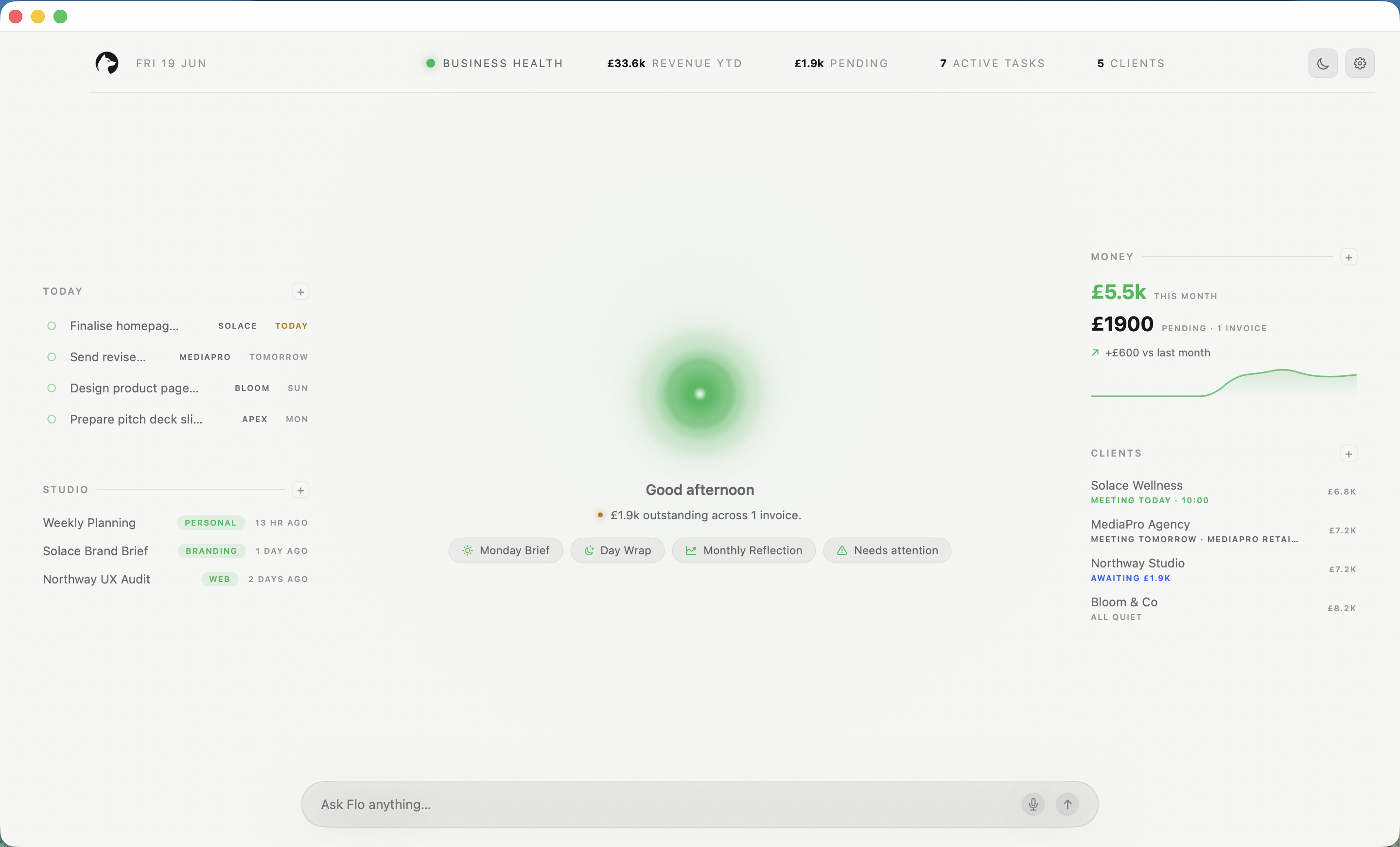 FreelanceOS on Mac